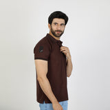 Men's Half Sleeves T-Shirt - Dark Brown, Men's T-Shirts & Polos, Chase Value, Chase Value