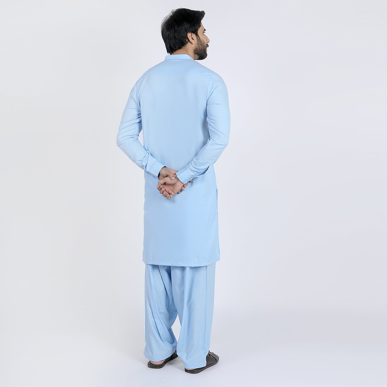 Valuable Men's Slim Fit Shalwar Suit - Sky Blue, Men's Shalwar Kameez, Chase Value, Chase Value
