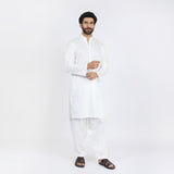 Men's Slim Fit Kurta Shalwar Suit - Off White, Men's Shalwar Kameez, Chase Value, Chase Value