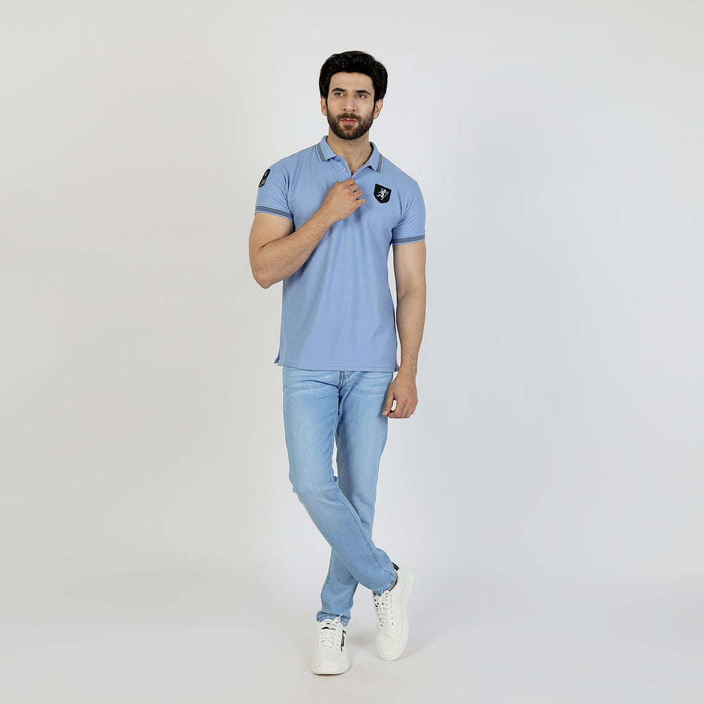 Men's Half Sleeves T-Shirt - Blue, Men's T-Shirts & Polos, Chase Value, Chase Value