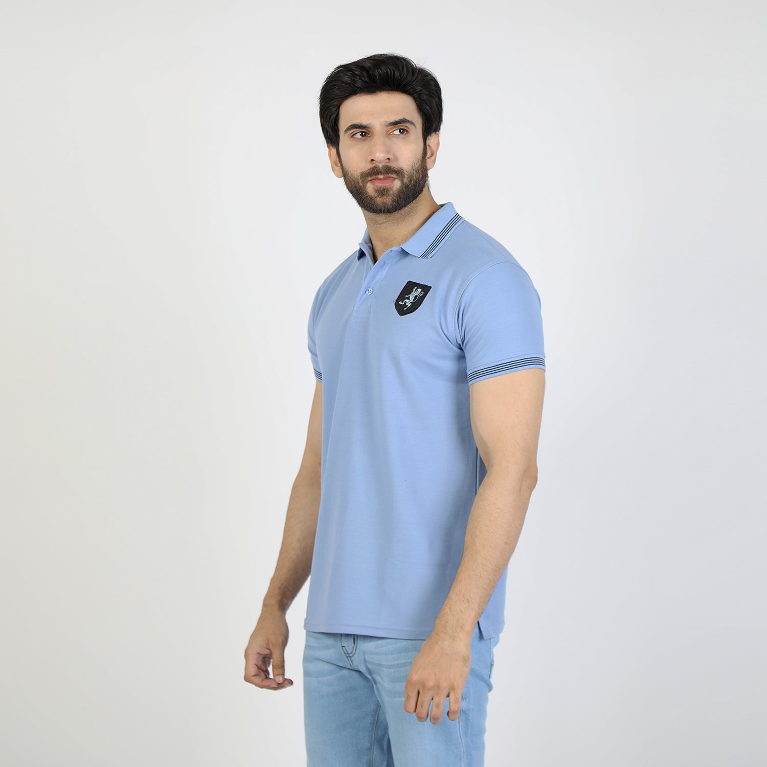 Men's Half Sleeves T-Shirt - Blue, Men's T-Shirts & Polos, Chase Value, Chase Value