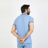 Men's Half Sleeves T-Shirt - Blue, Men's T-Shirts & Polos, Chase Value, Chase Value