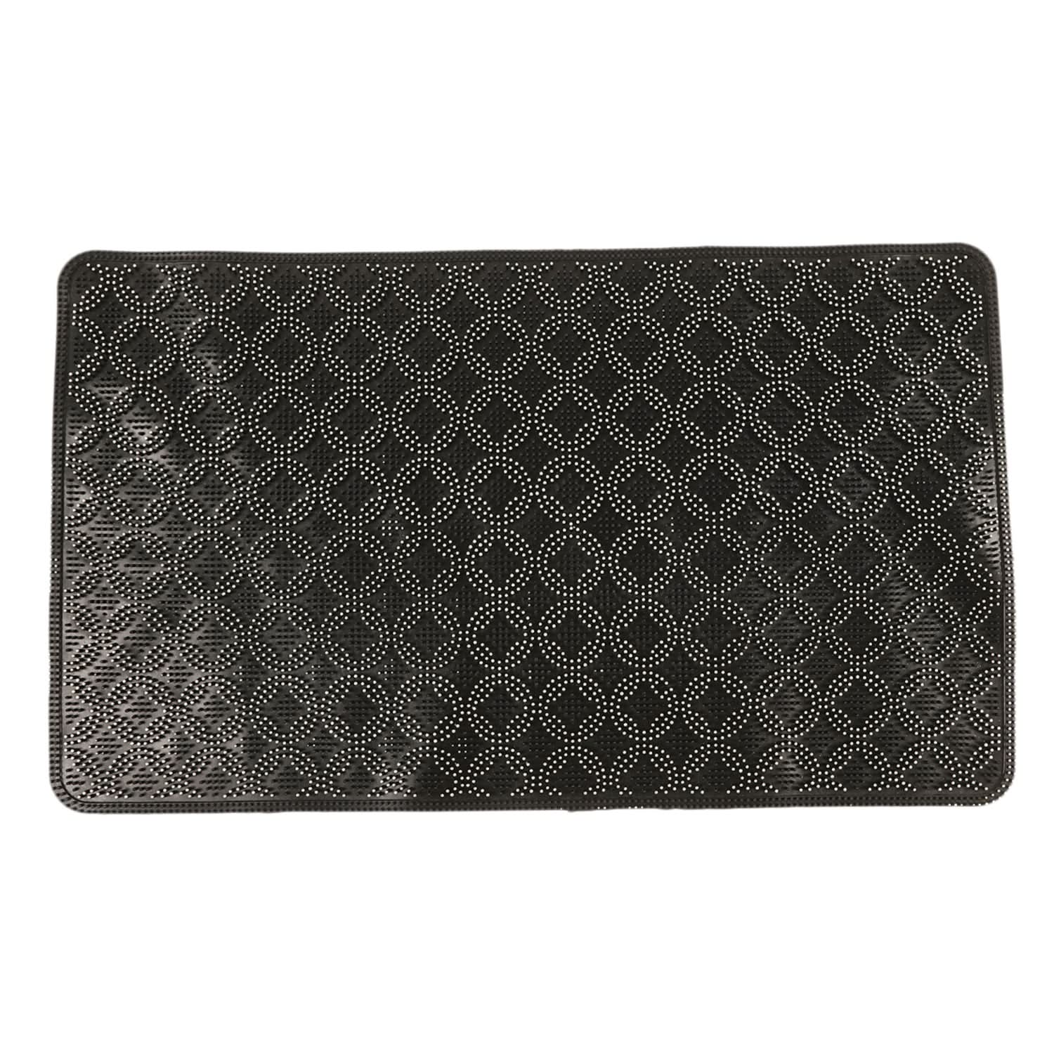 Fancy Rubber Dot Mat - Black, Mats, Chase Value, Chase Value