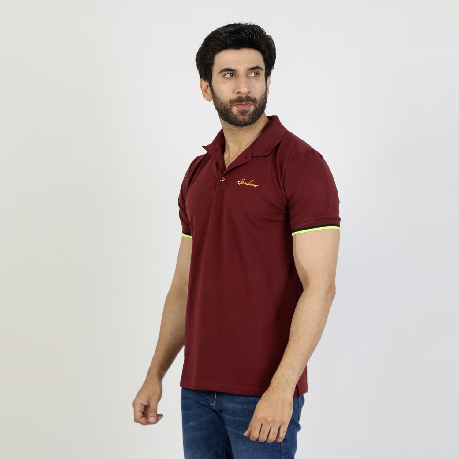 Men's Half Sleeves Polo T-Shirt - Maroon, Men's T-Shirts & Polos, Chase Value, Chase Value
