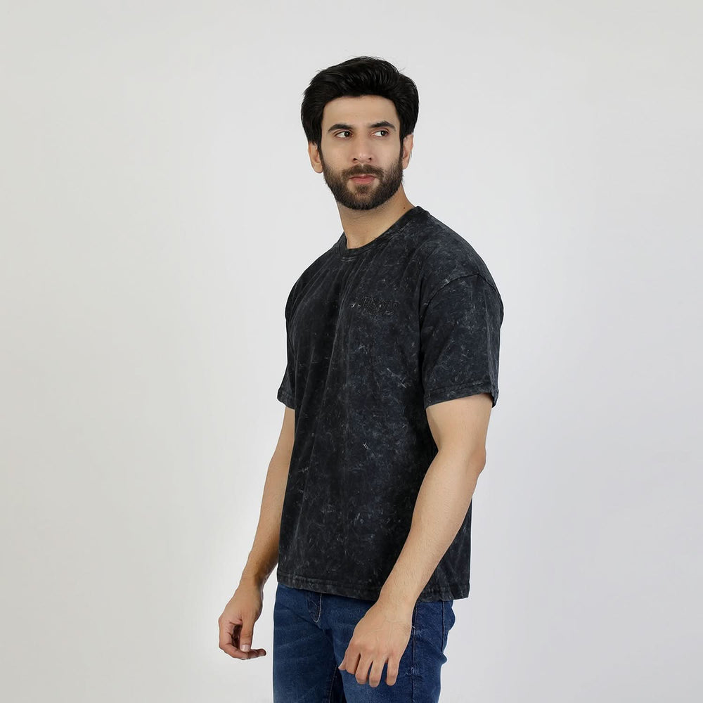 Eminent Men's Round Neck Half Sleeves T-Shirt  - Black, Men's T-Shirts & Polos, Eminent, Chase Value