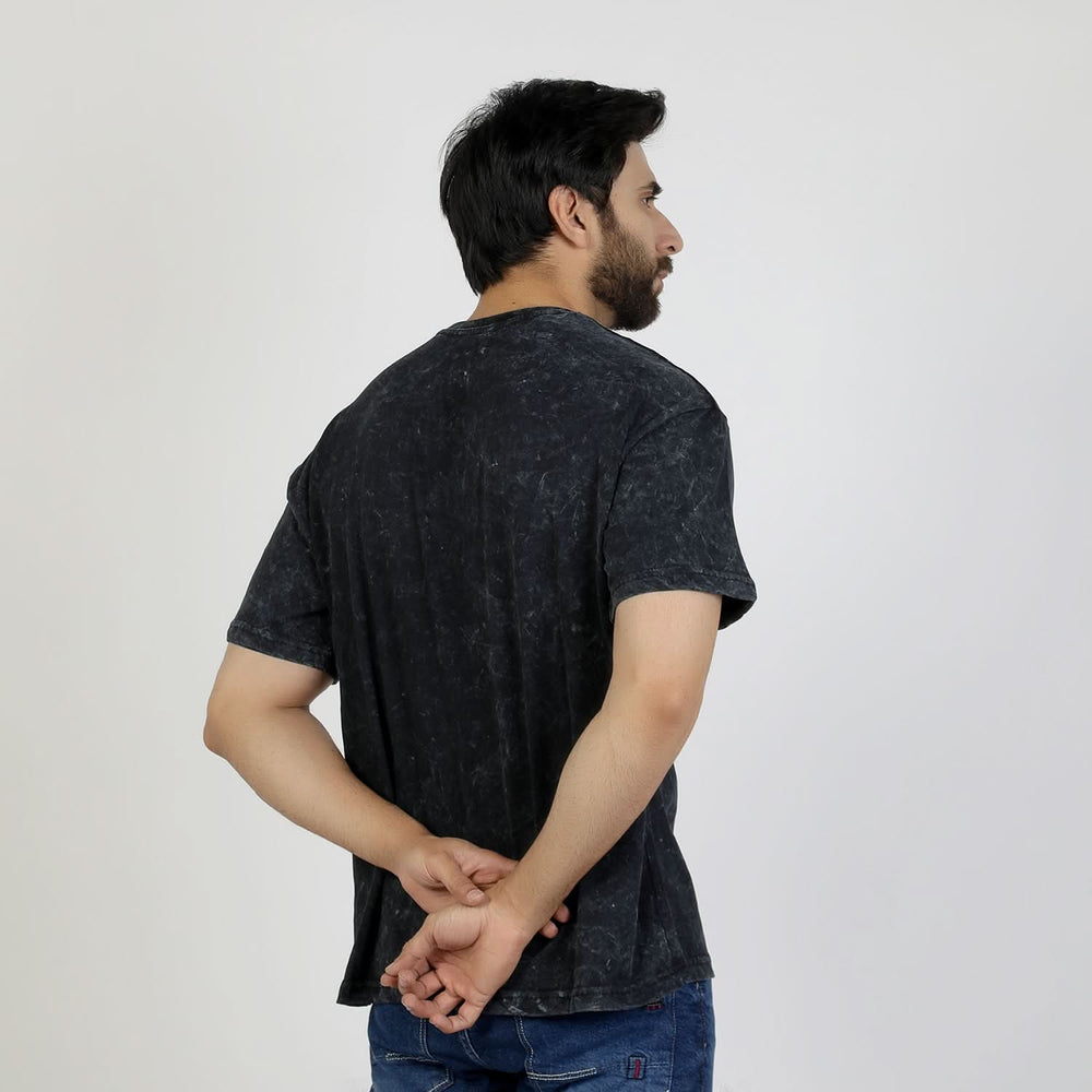 Eminent Men's Round Neck Half Sleeves T-Shirt  - Black, Men's T-Shirts & Polos, Eminent, Chase Value
