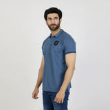 Men's Half Sleeves T-Shirt - Steel Blue, Men's T-Shirts & Polos, Chase Value, Chase Value
