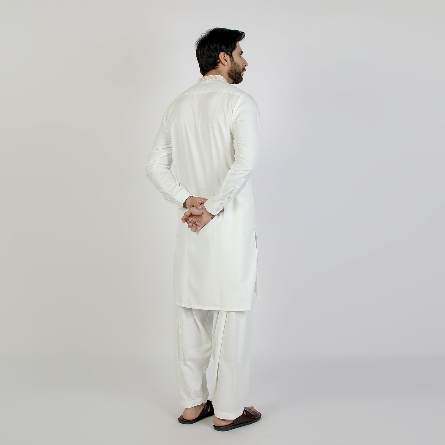 Eminent Men's Kurta Shalwar Suit - Off White, Men's Shalwar Kameez, Eminent, Chase Value