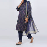 Women's Fancy 2Pcs Suit - Blue, Women Shalwar Suits, Chase Value, Chase Value