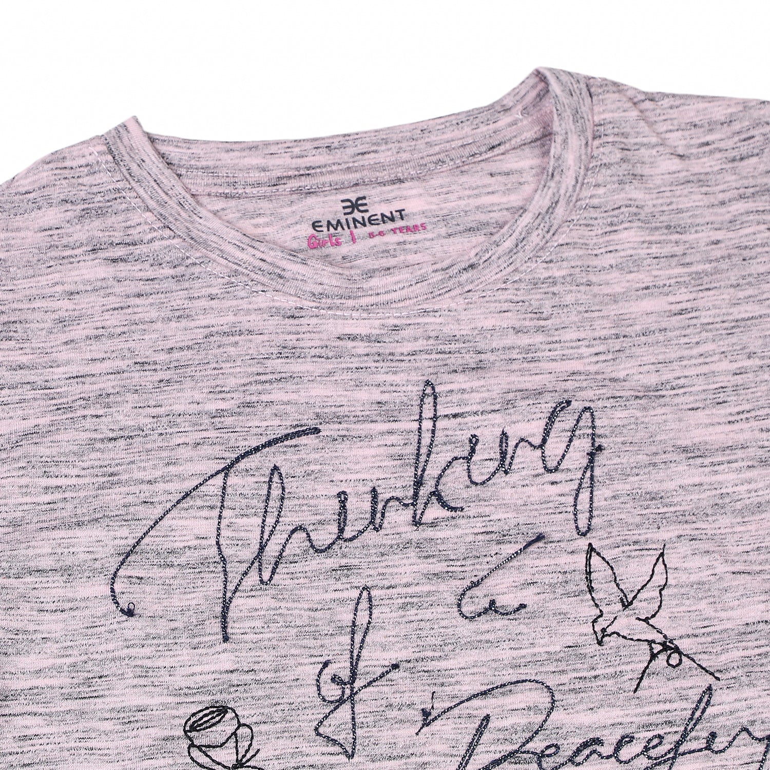 Eminent Girls Half Sleeves T-Shirt - Pink, Girls T-Shirts, Eminent, Chase Value