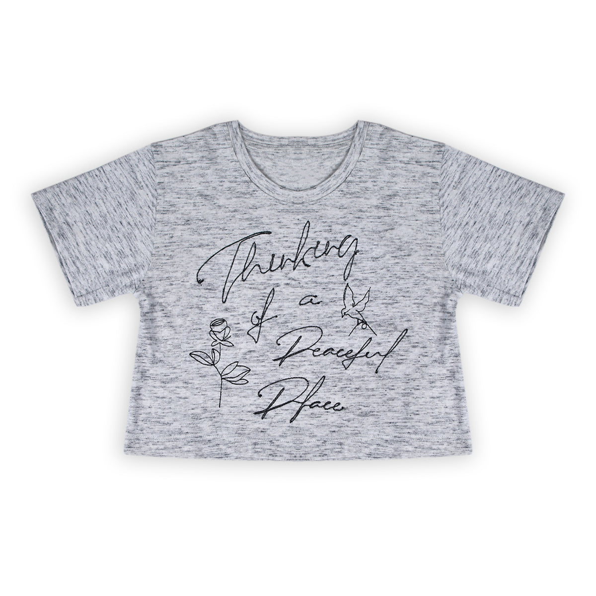 Eminent Girls Half Sleeves T-Shirt - Oatmeal, Girls T-Shirts, Eminent, Chase Value