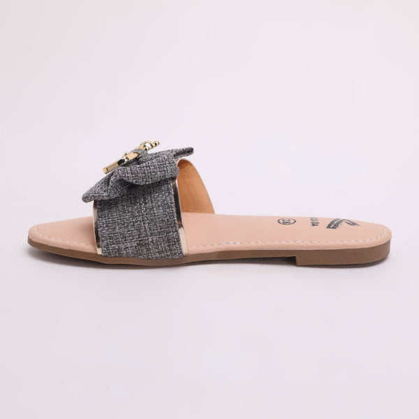 Girls Slipper - Grey