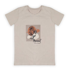 Eminent Women's Half Sleeves T-Shirt - Beige