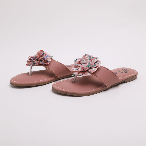 Girls Slipper - Peach
