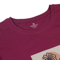 Eminent Women's Half Sleeves T-Shirt - Maroon