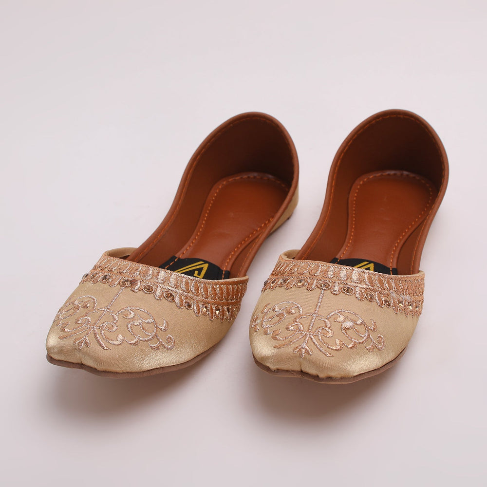 Women's Khussa - Golden, Women Khussa, Chase Value, Chase Value