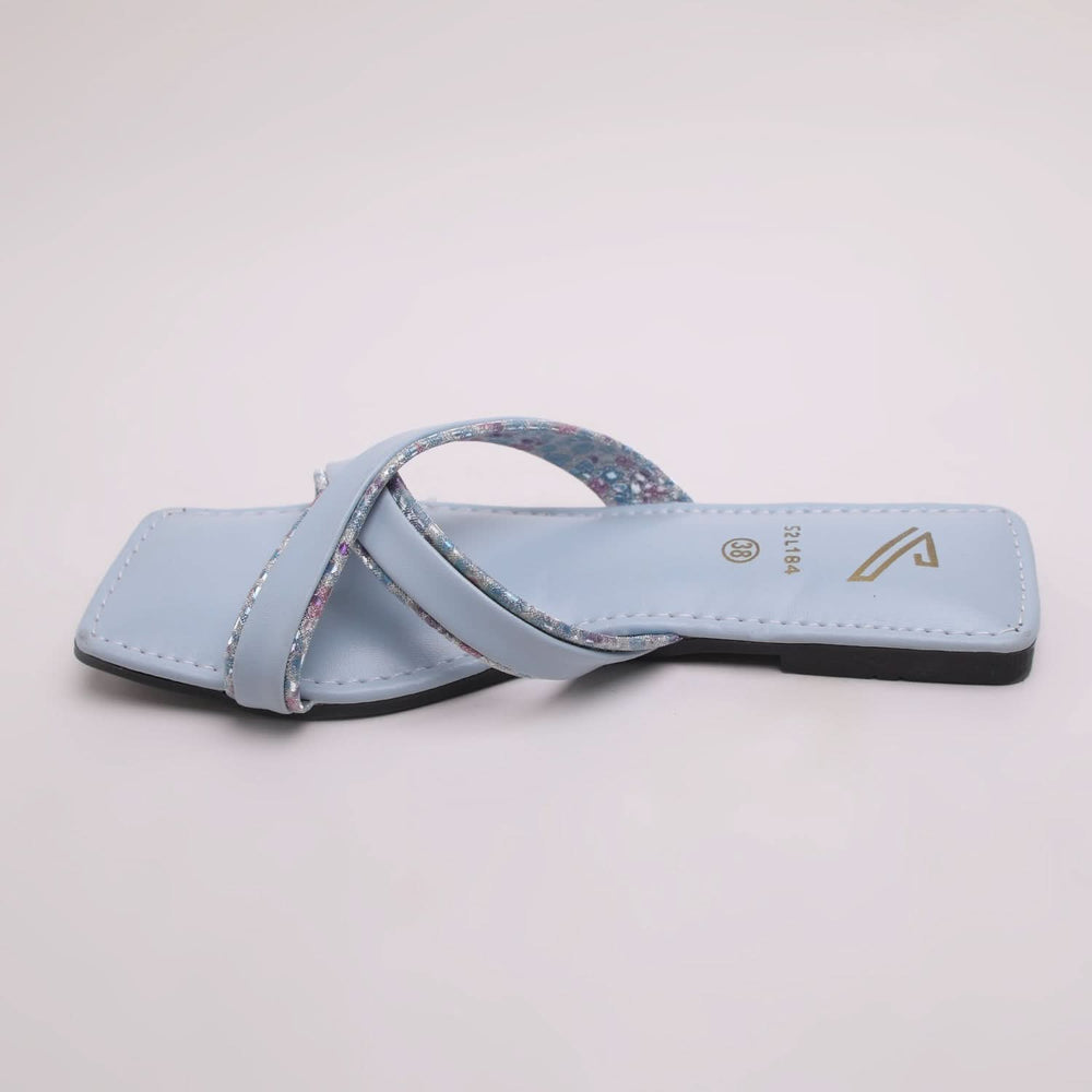 Women's Slipper - Sky Blue, Women Slippers, Chase Value, Chase Value