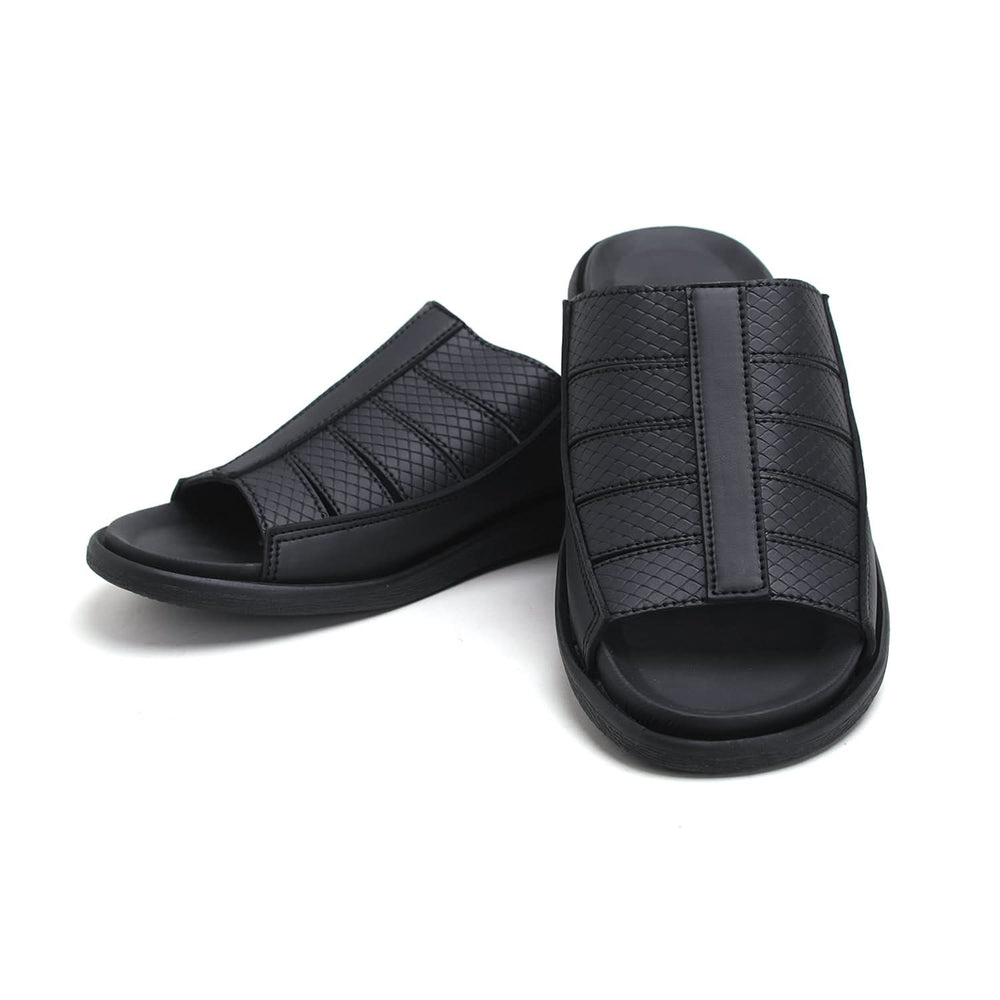 Men's Slipper - Black, Men's Slippers, Chase Value, Chase Value
