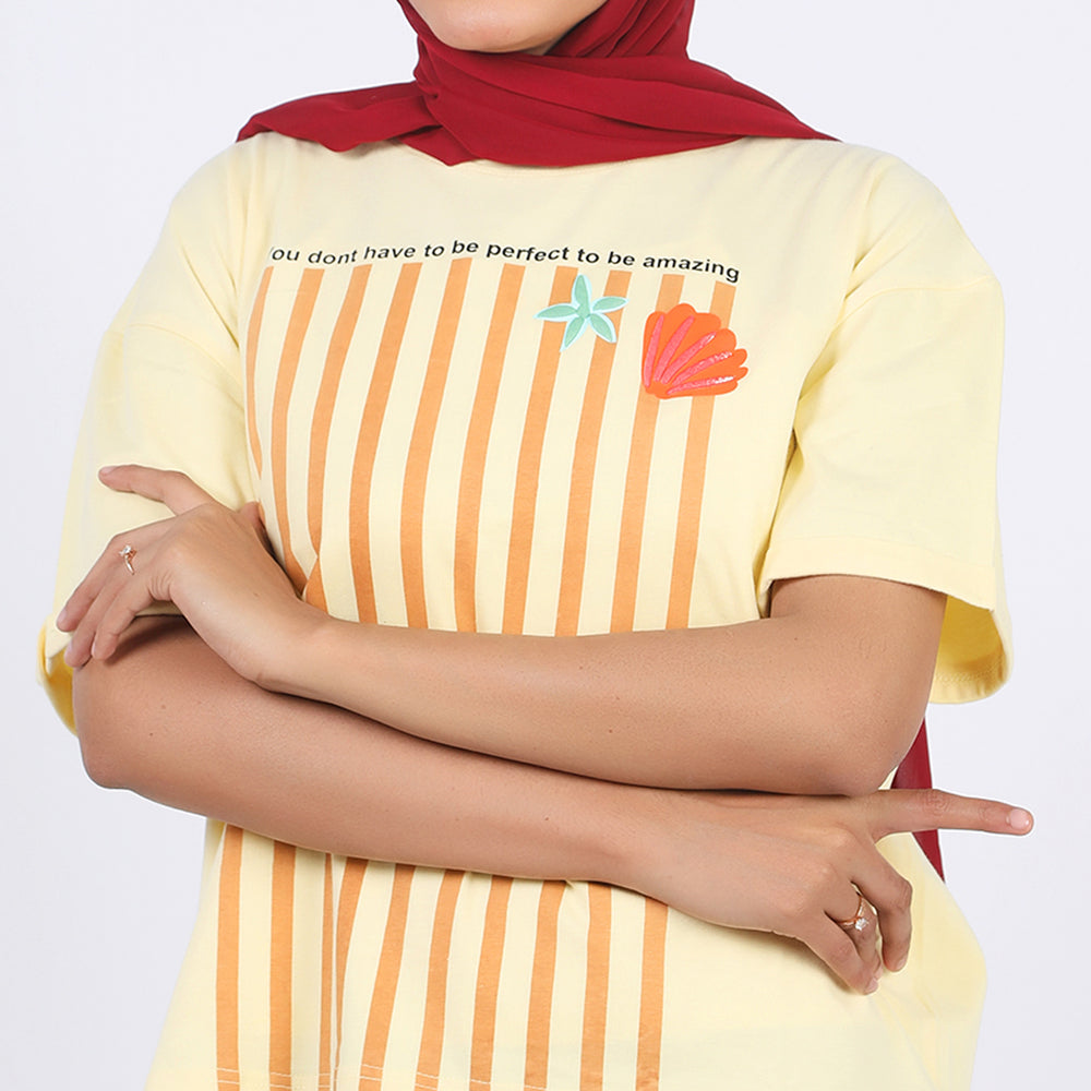 Eminent Women's Half Sleeves T-Shirt - Lemon, Women T-Shirts & Tops, Eminent, Chase Value