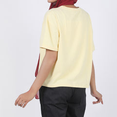 Eminent Women's Half Sleeves T-Shirt - Lemon
