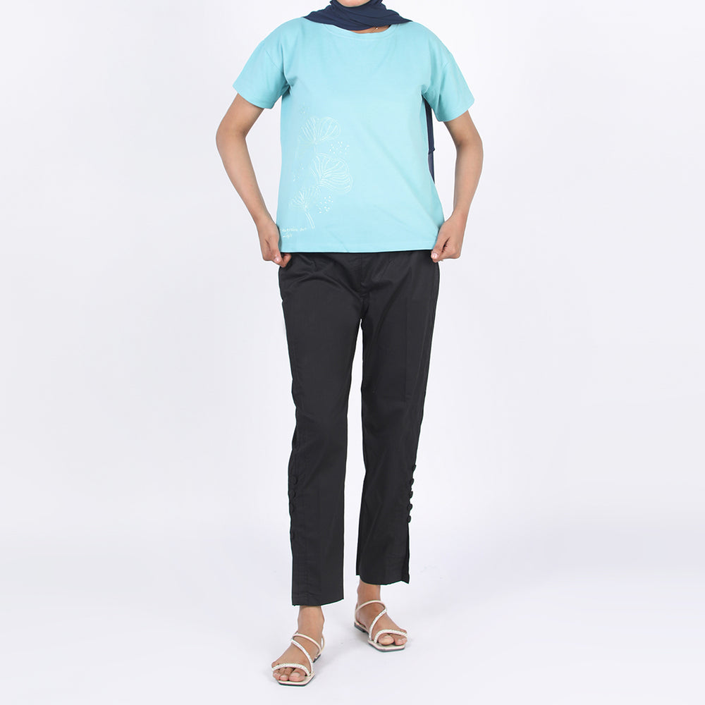 Eminent Women's Half Sleeves T-Shirt - Sea Green, Women T-Shirts & Tops, Eminent, Chase Value