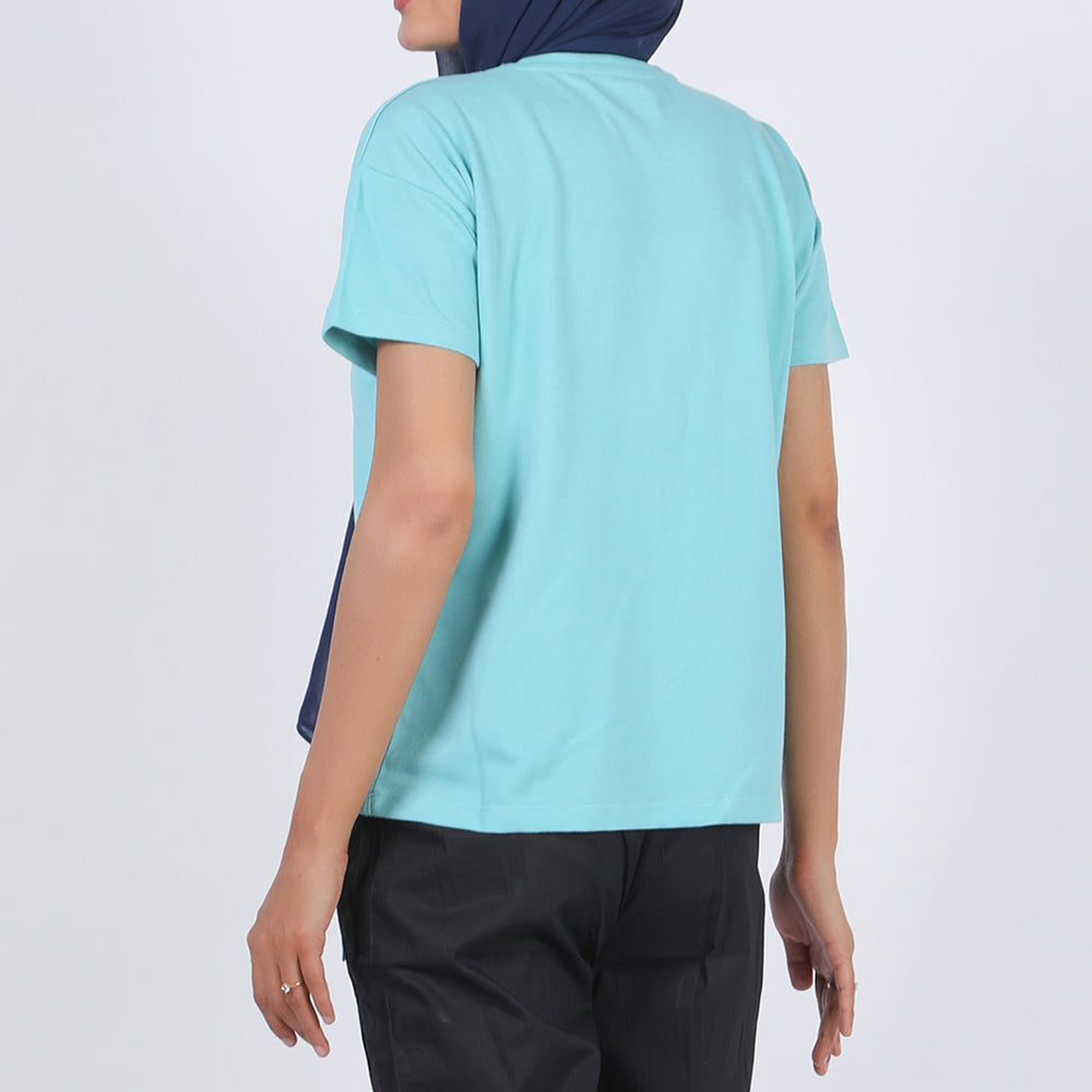 Eminent Women's Half Sleeves T-Shirt - Sea Green, Women T-Shirts & Tops, Eminent, Chase Value