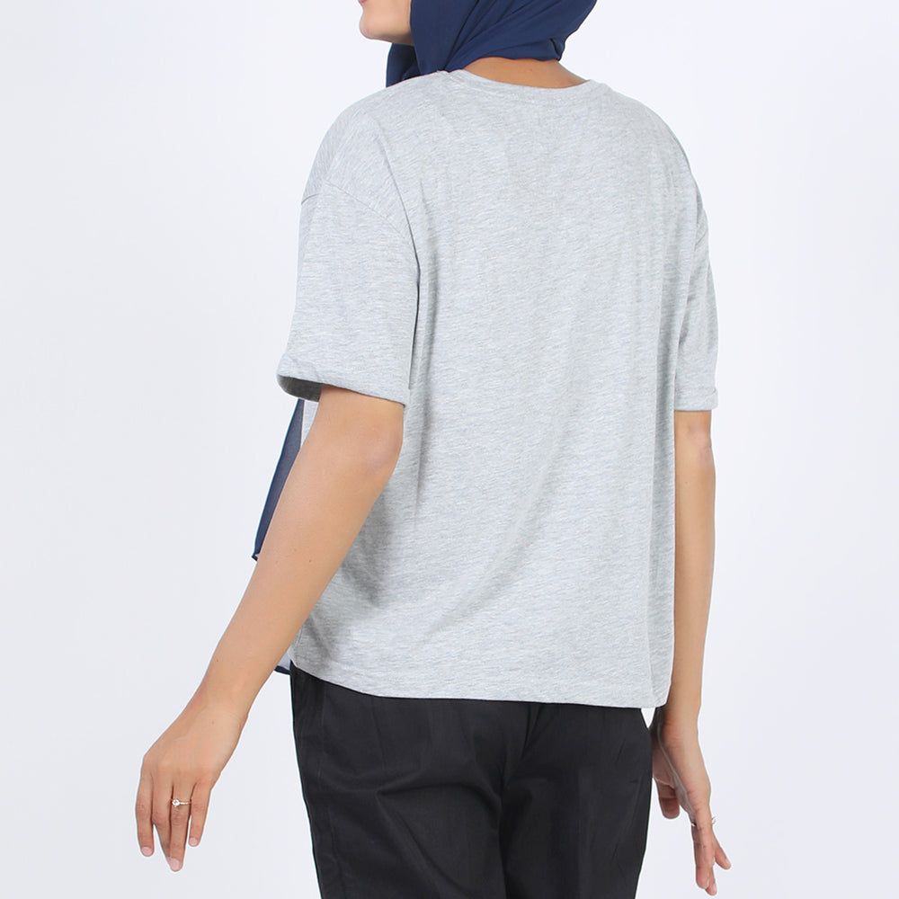 Eminent Women's Half Sleeves T-Shirt - Grey, Women T-Shirts & Tops, Eminent, Chase Value