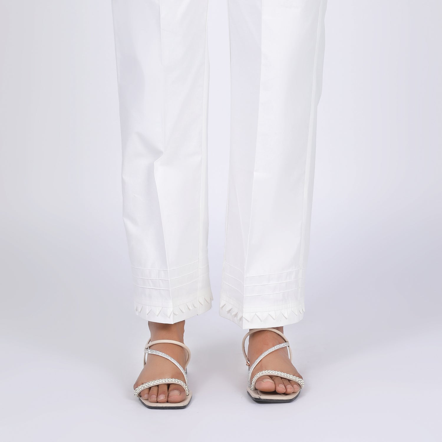 Women's Trouser - White, Women Pants & Tights, Chase Value, Chase Value