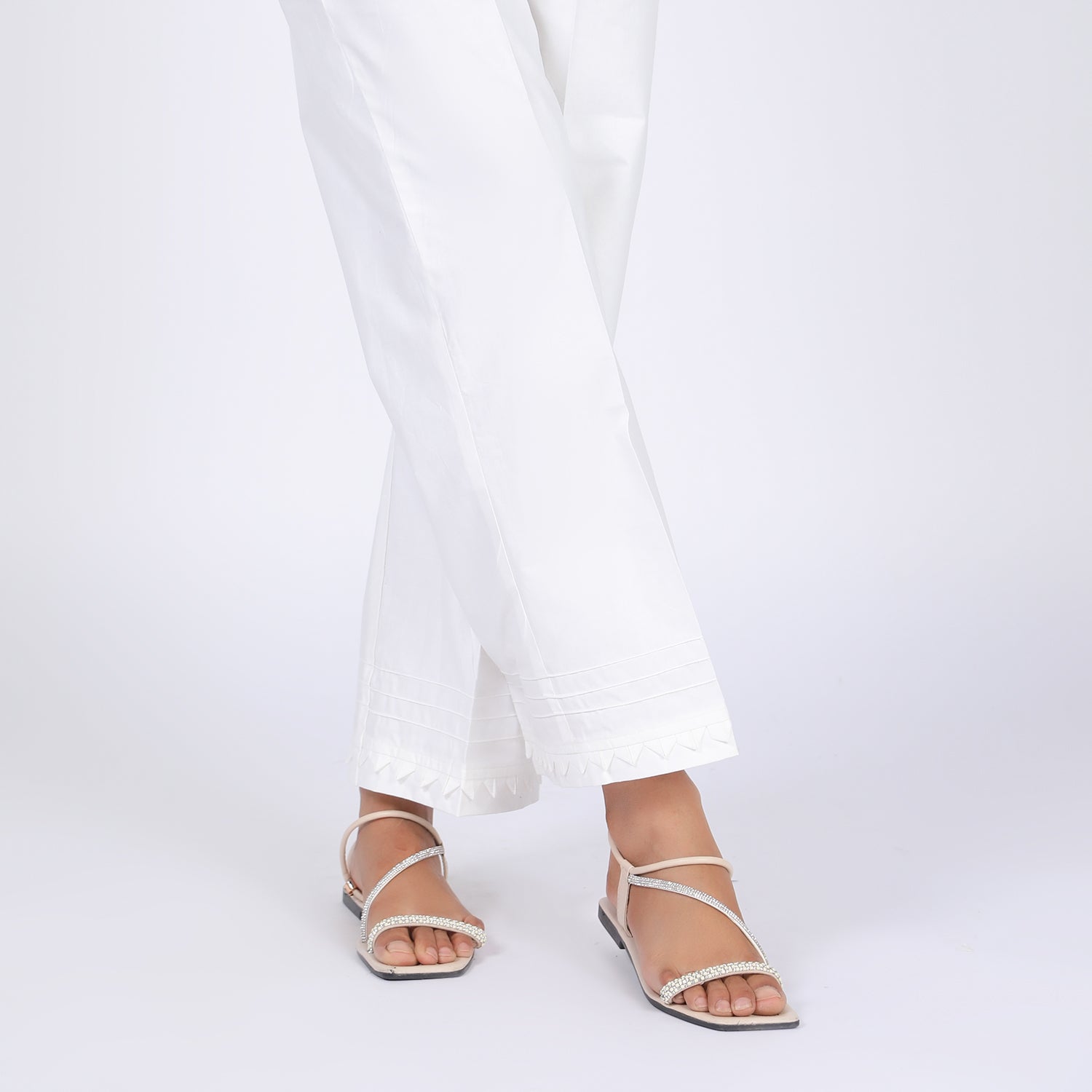 Women's Trouser - White, Women Pants & Tights, Chase Value, Chase Value