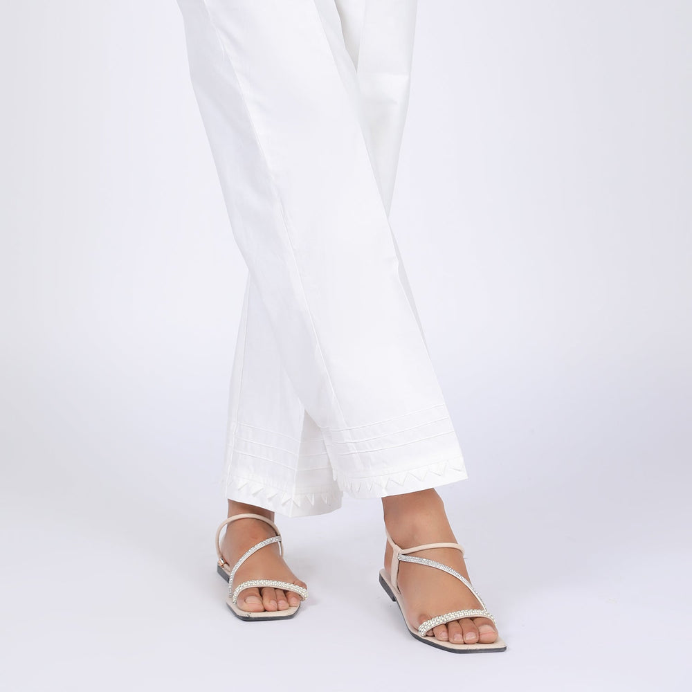 Women's Trouser - White, Women Pants & Tights, Chase Value, Chase Value