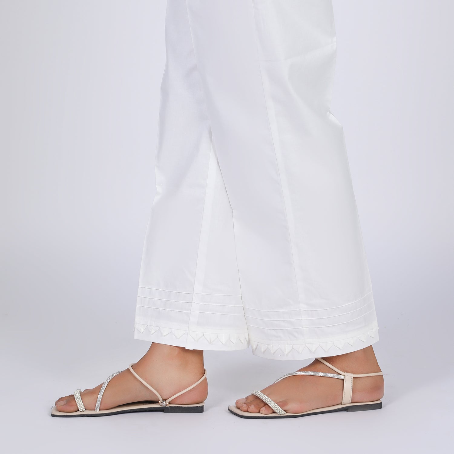 Women's Trouser - White, Women Pants & Tights, Chase Value, Chase Value