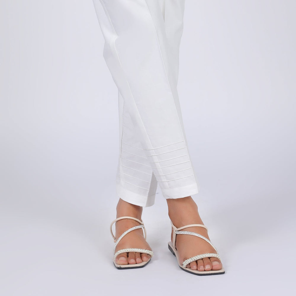 Women's Trouser - White, Women Pants & Tights, Chase Value, Chase Value