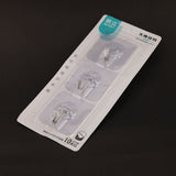 Hook Plastic 3Pcs - White & Silver, Sticky Hook, Chase Value, Chase Value