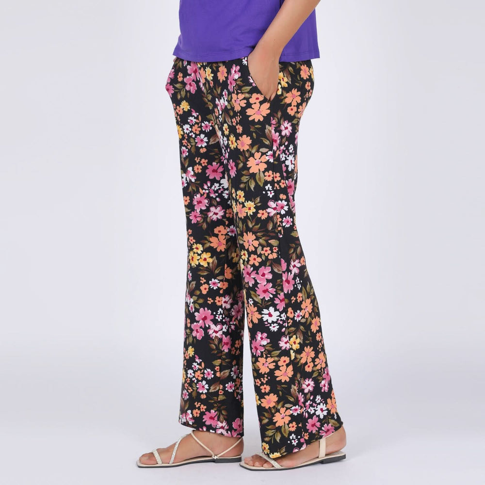 Eminent Women's Printed Trouser - Black, Women Pants & Tights, Eminent, Chase Value
