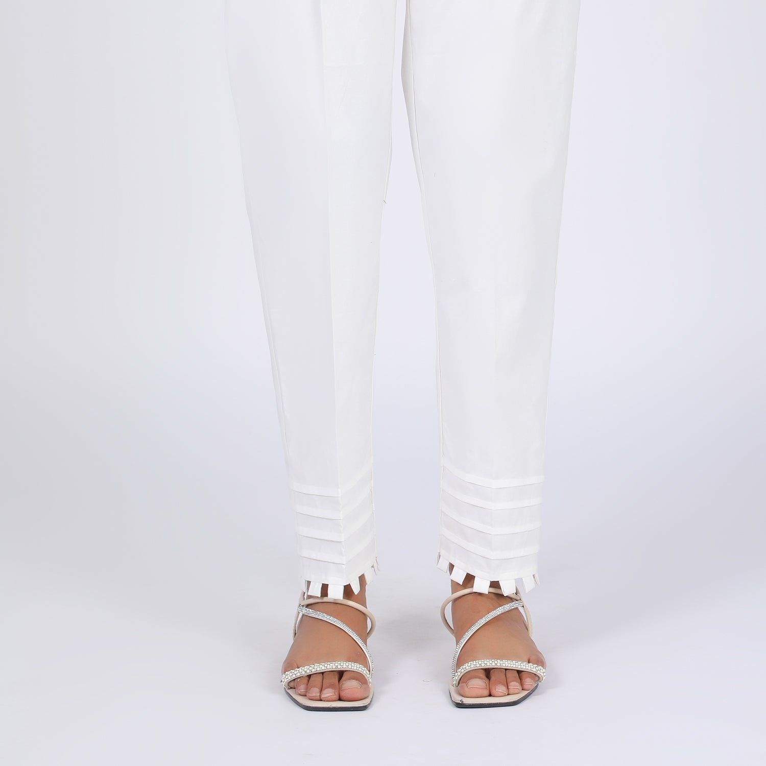 Women's Trouser - White, Women Pants & Tights, Chase Value, Chase Value