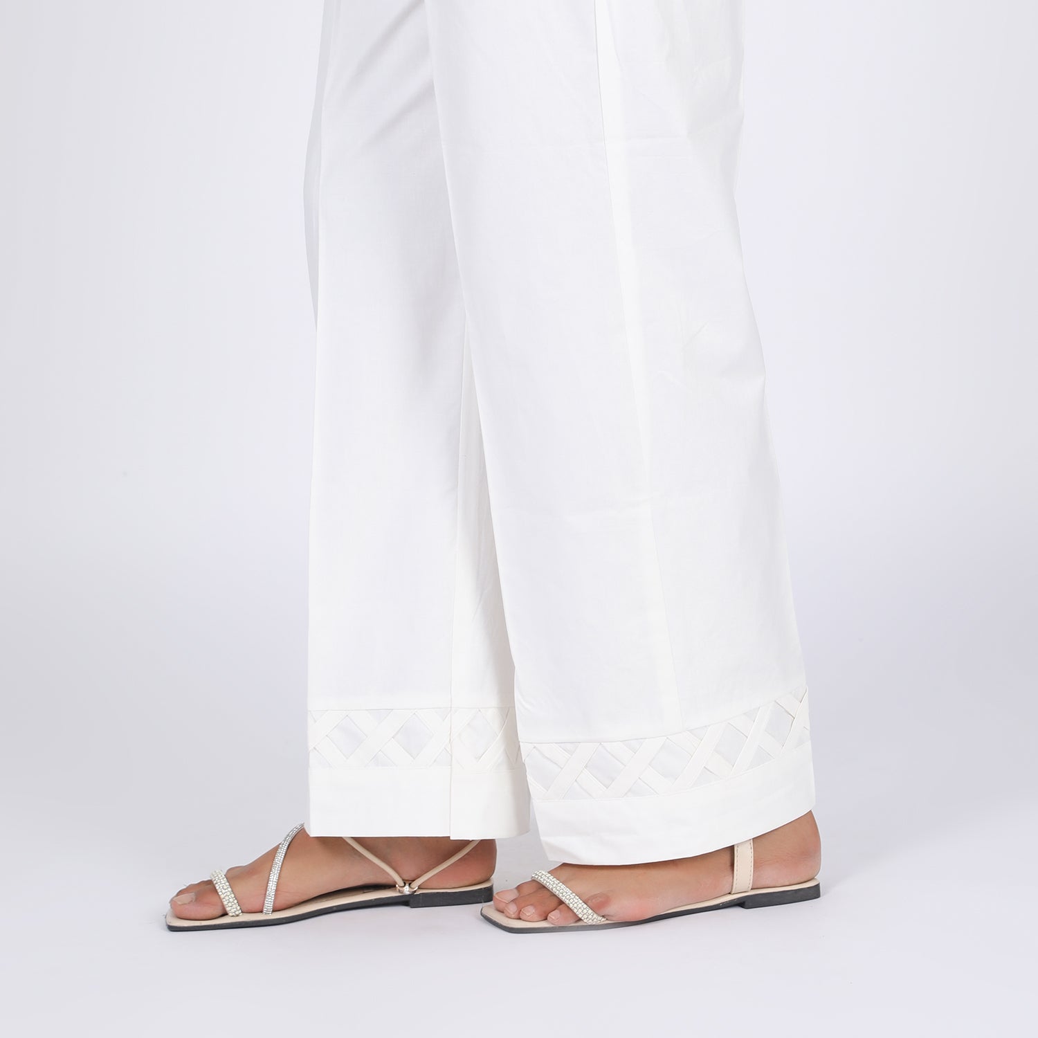 Women's Trouser - White, Women Pants & Tights, Chase Value, Chase Value