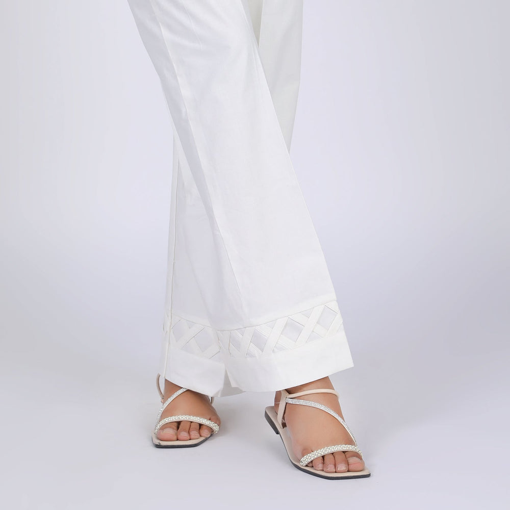 Women's Trouser - White, Women Pants & Tights, Chase Value, Chase Value