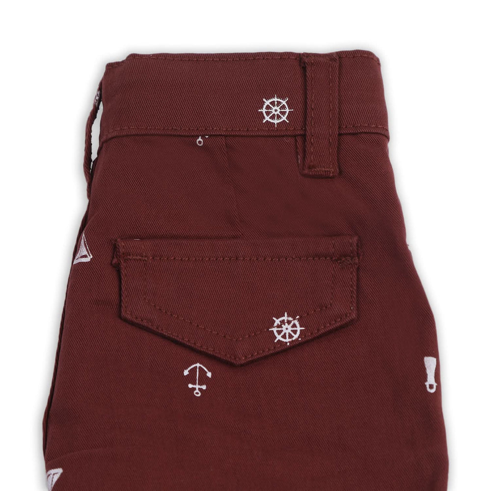 Boys Cotton Short - Maroon, Boys Shorts, Chase Value, Chase Value