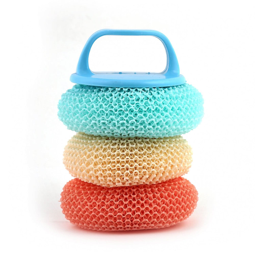Wire Cleaning Ball Set 3Pcs - Multi Color, Kitchen Accessories, Chase Value, Chase Value