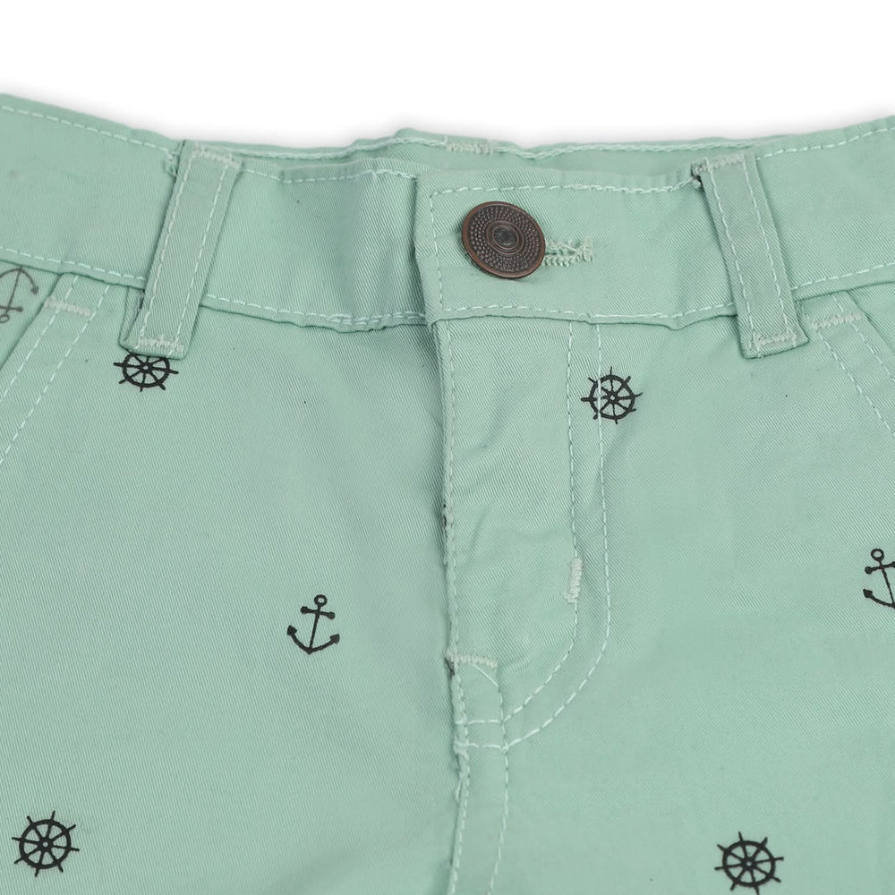 Boys Cotton Short - Light Green, Boys Shorts, Chase Value, Chase Value