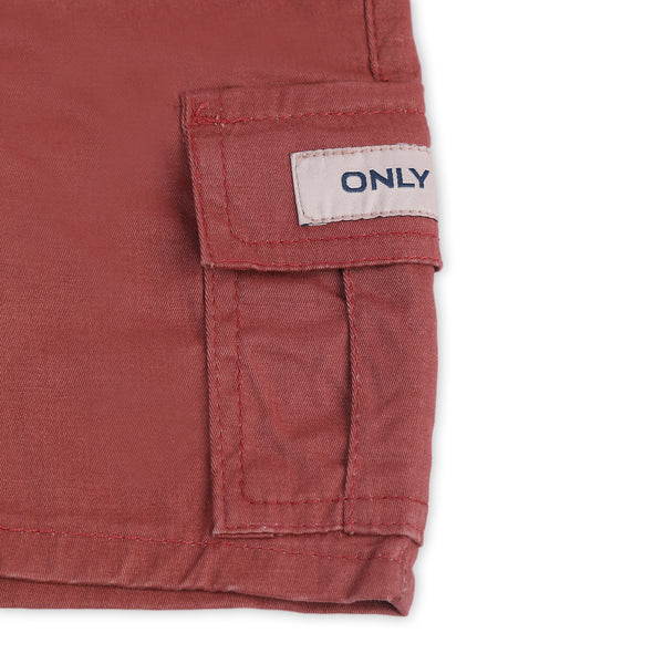 Boys Cotton Short - Rust