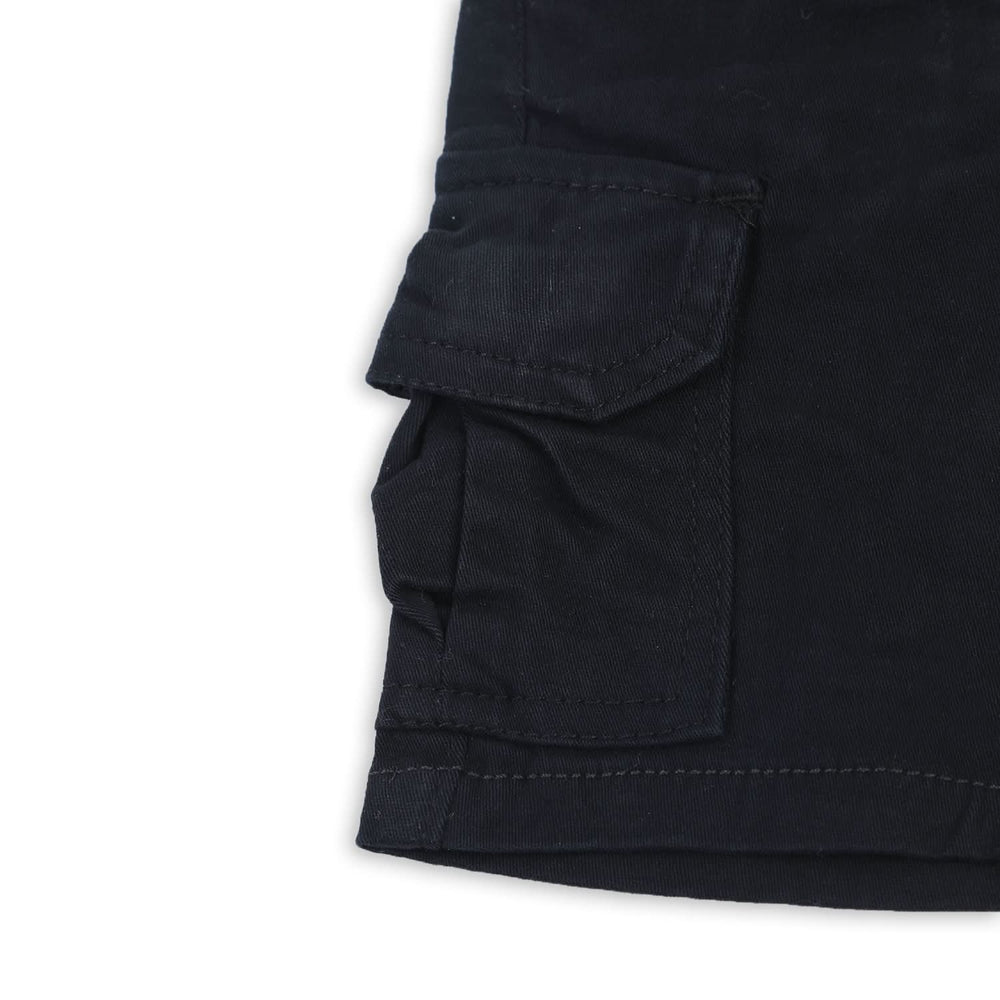 Boys Cotton Short - Black, Boys Shorts, Chase Value, Chase Value
