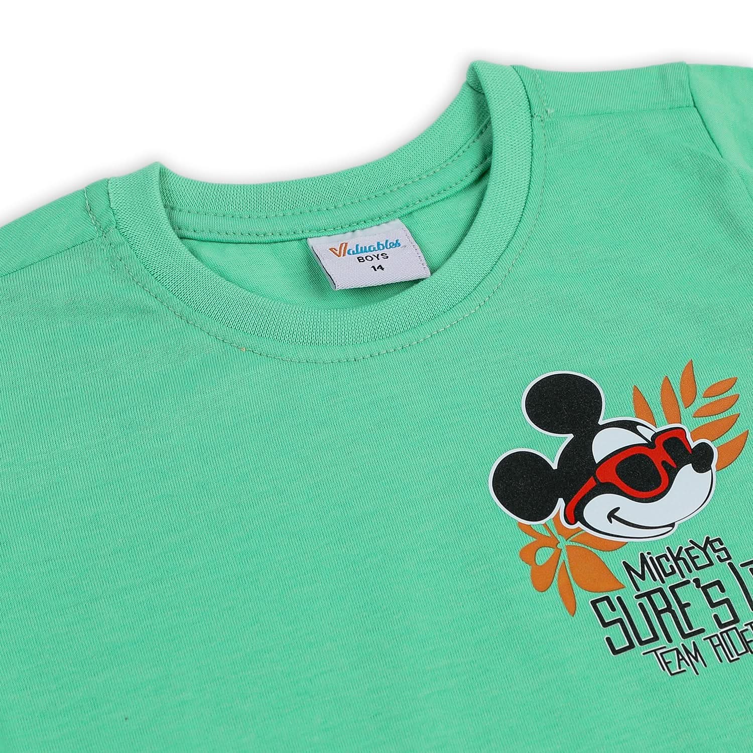 Boys Half Sleeves T-Shirt - Green, Boys T-Shirts, Chase Value, Chase Value