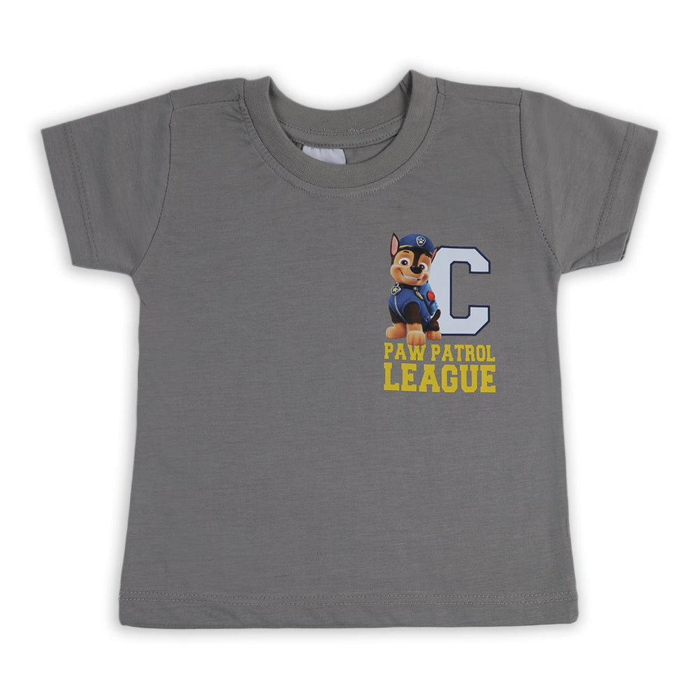 Boys Half Sleeves T-Shirt - Grey, Boys T-Shirts, Chase Value, Chase Value