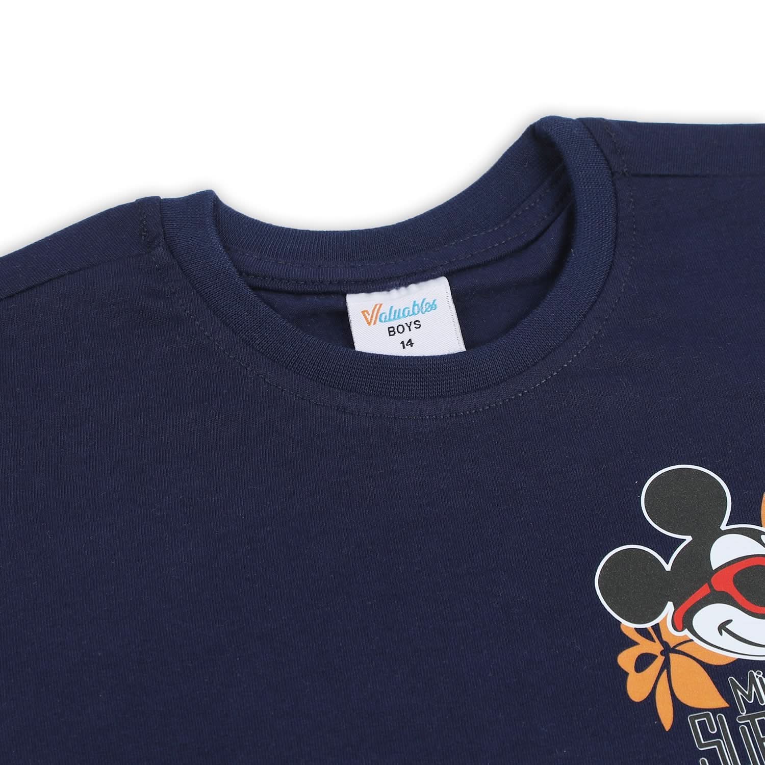 Boys Half Sleeves T-Shirt - Navy Blue, Boys T-Shirts, Chase Value, Chase Value