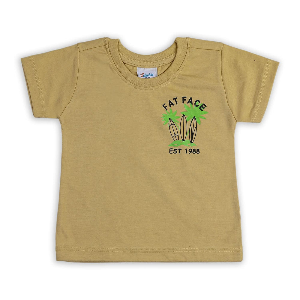 Boys Half Sleeves T-Shirt - Skin, Boys T-Shirts, Chase Value, Chase Value