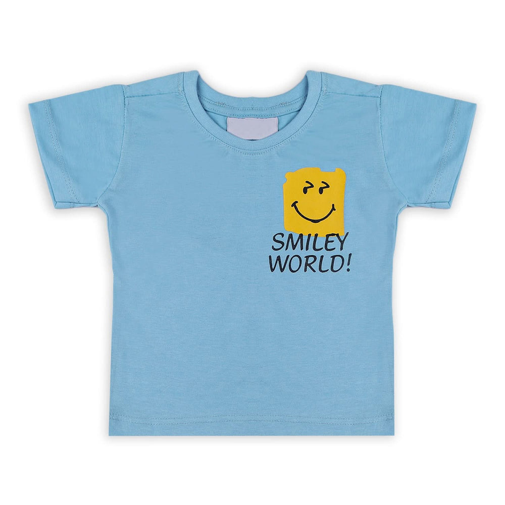 Boys Half Sleeves T-Shirt - Sky Blue, Boys T-Shirts, Chase Value, Chase Value