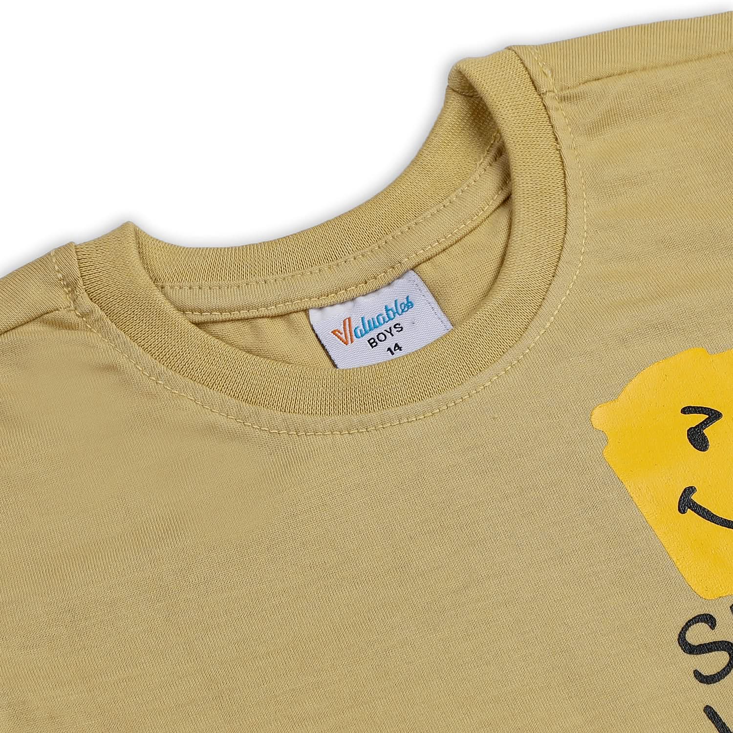Boys Half Sleeves T-Shirt - Skin, Boys T-Shirts, Chase Value, Chase Value