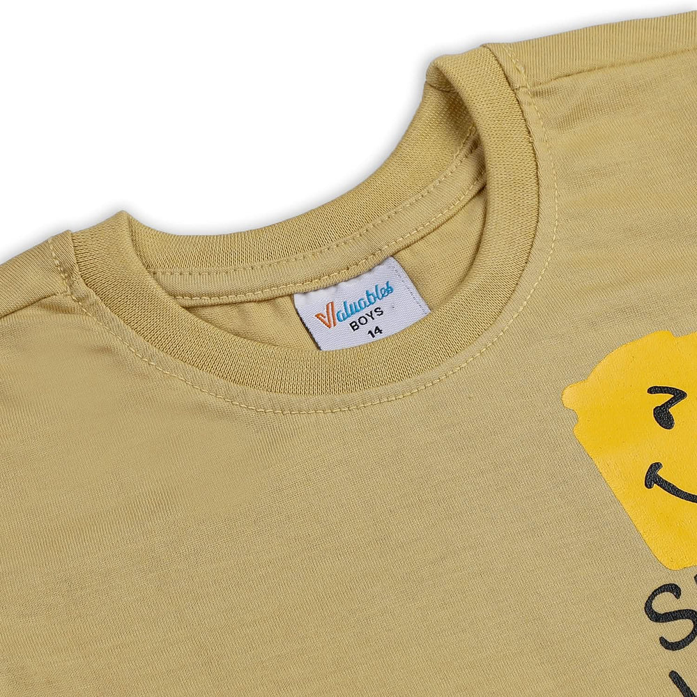Boys Half Sleeves T-Shirt - Skin, Boys T-Shirts, Chase Value, Chase Value