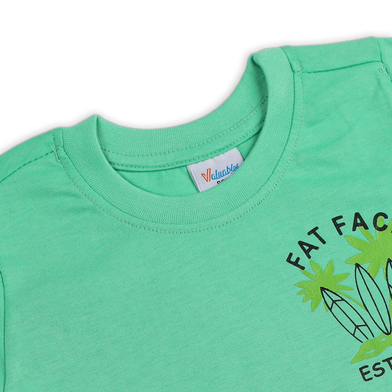 Boys Half Sleeves T-Shirt - Green, Boys T-Shirts, Chase Value, Chase Value